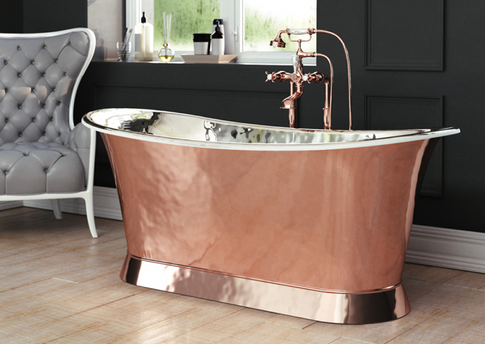 Copper Bath with Nickel Interior